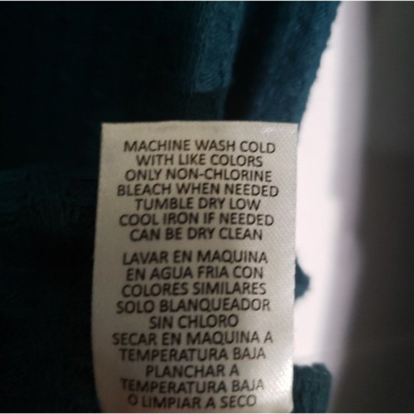 Chaser Teal Waffle Knit Long Sleeve Thermal Top - Picture 8 of 8